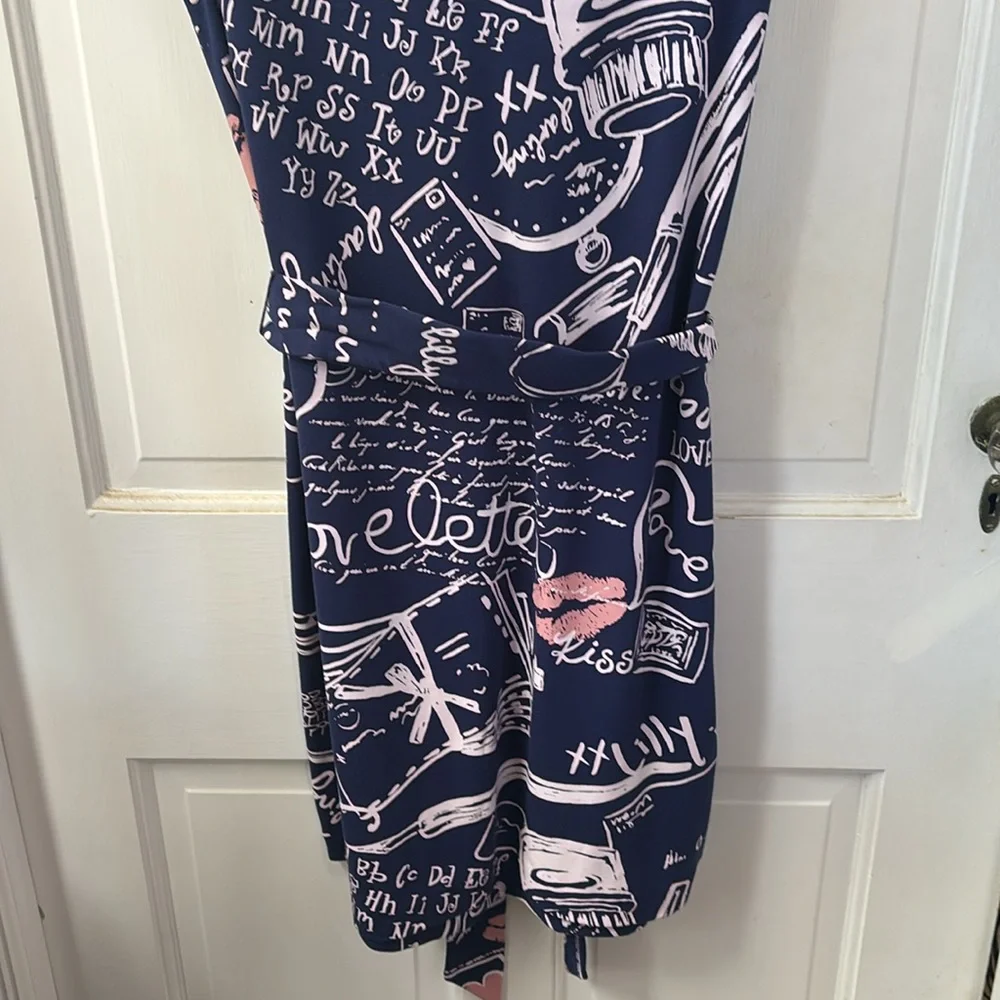 Lilly Pulitzer Jolie Dress Love Letters Sealed With a Kiss Print - Picture 7 of 13